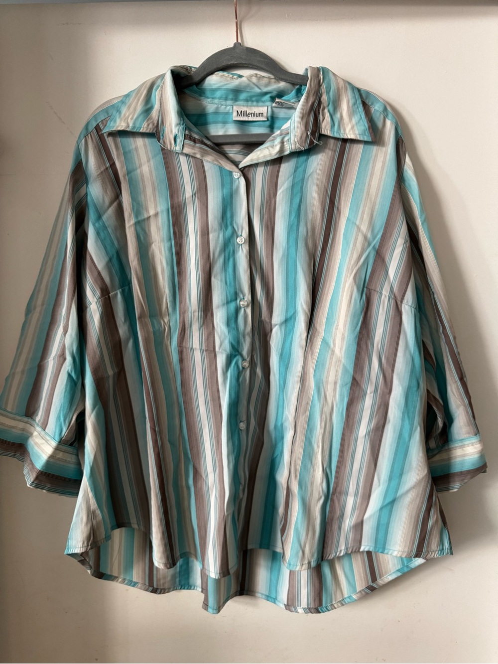 Vintage Millenium plus size ¾ sleeve blouse